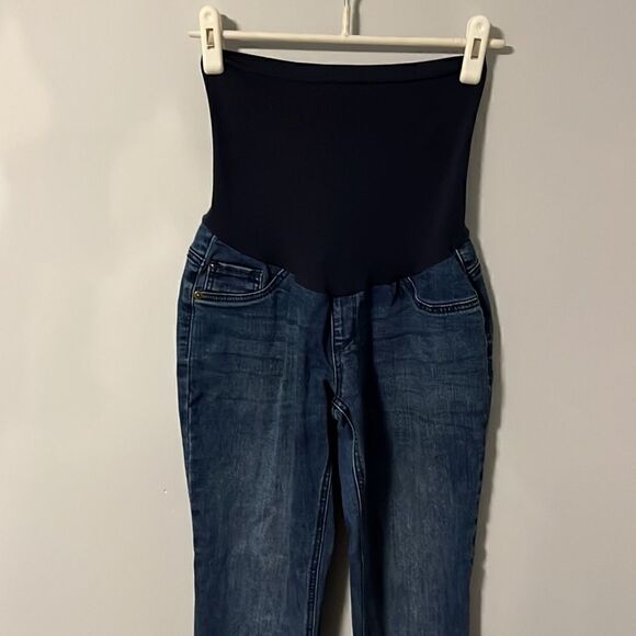 Womens’ Indigo Blue Maternity Jeans Size M - Picture 1 of 5